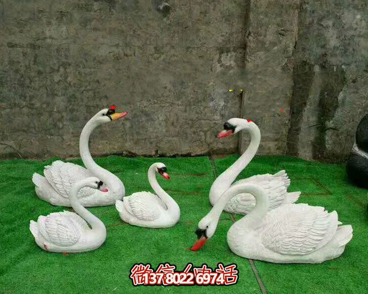 雕塑仿真天鵝，裝飾庭院、酒店、別墅等空間
