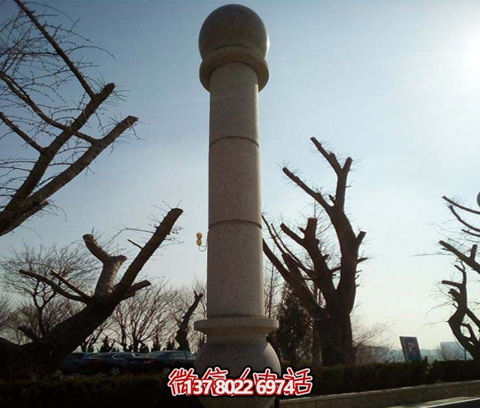 絢麗多彩的大理石雕塑石柱，打造優(yōu)雅秀美的廣場景觀