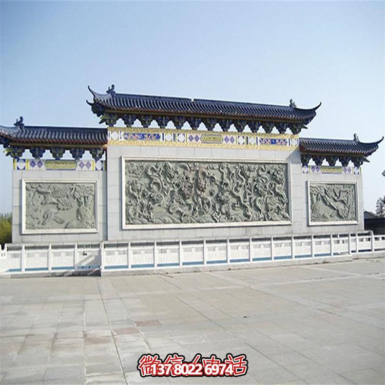 大理石雕刻景觀浮雕、大型影壁壁畫、雕塑藝術(shù)裝置