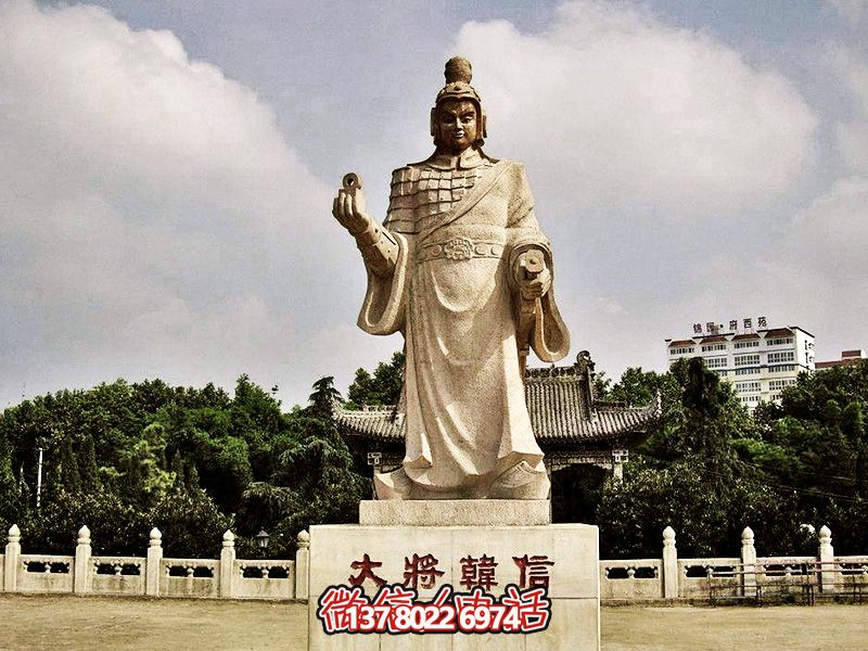 以漢白玉雕塑緬懷韓信，美化景區(qū)，展現(xiàn)創(chuàng)意兵