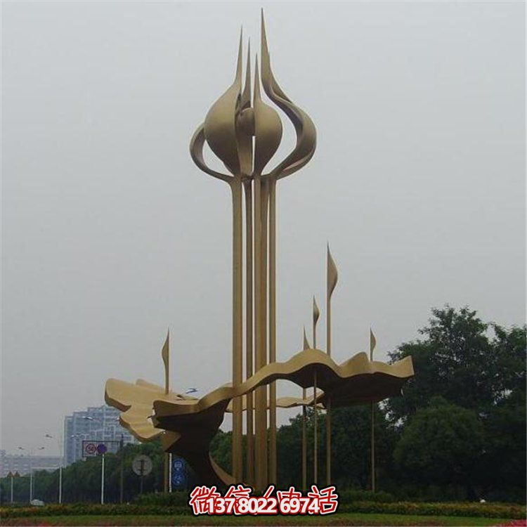 大型不銹鋼景觀擺件，為廣場帶來活力