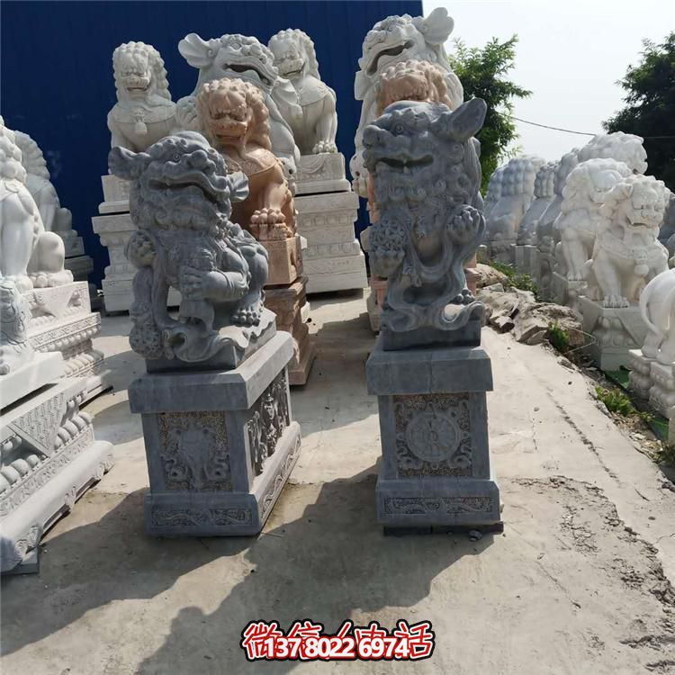 精美獅子大理石石雕，為庭院、公司、門口添彩