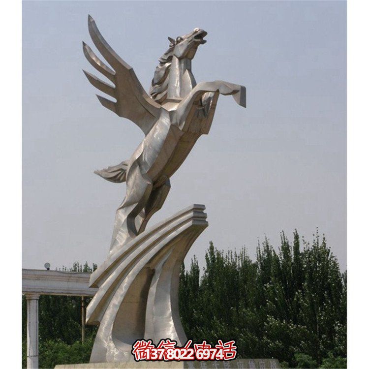 不銹鋼拉絲雕塑，點(diǎn)綴廣場(chǎng)、學(xué)校及園林景觀
