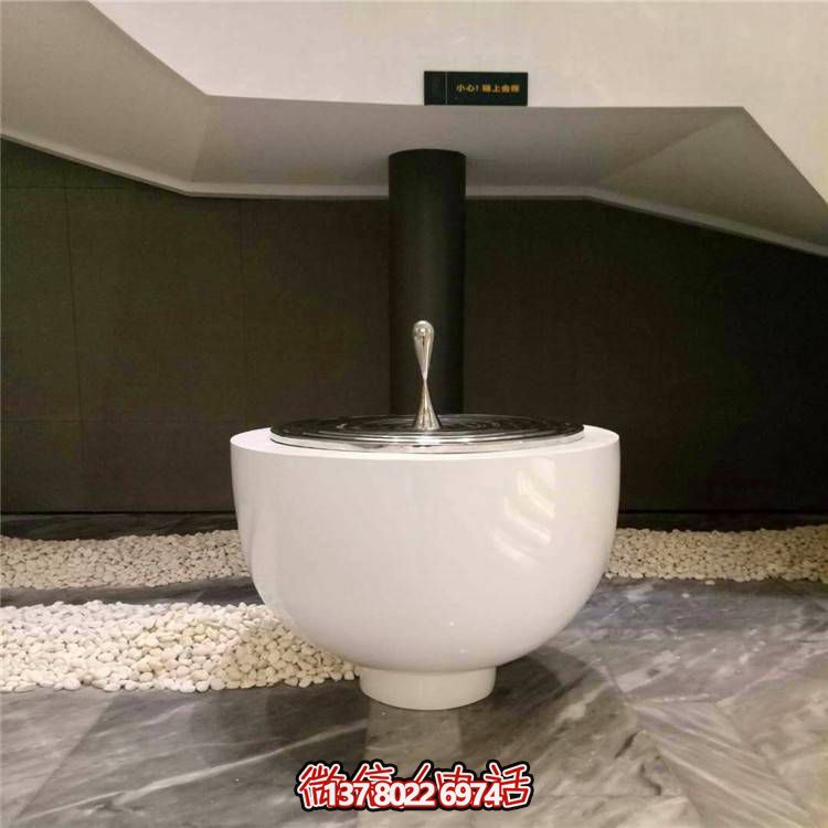 不銹鋼水滴圓盤雕塑，玻璃鋼景觀裝飾