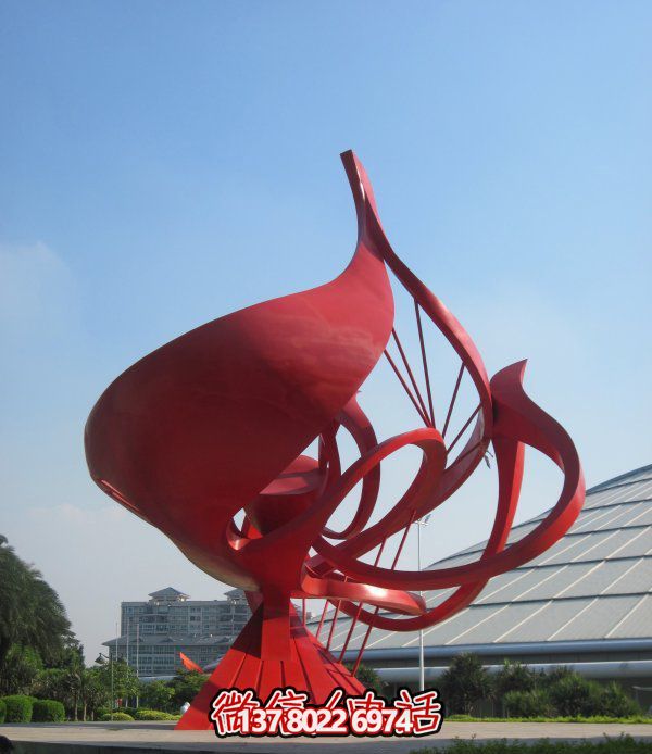 不銹鋼花朵雕塑，個性創(chuàng)意想象