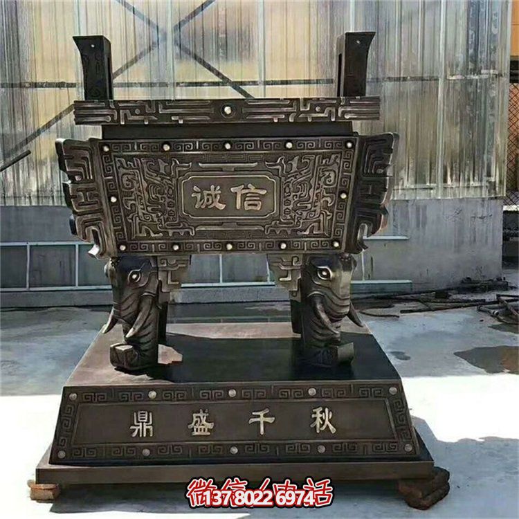 方鼎香爐浮雕擺件，品質(zhì)保證，誠信可靠