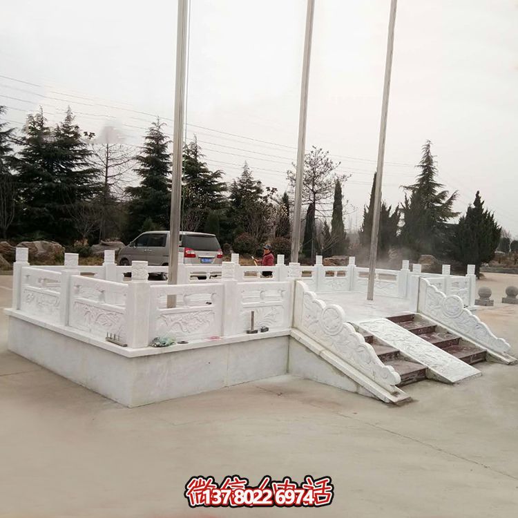 紀(jì)念中國母親河流運動——精美石雕升旗臺 紀(jì)念中國母親河流運動——精美石雕升旗臺