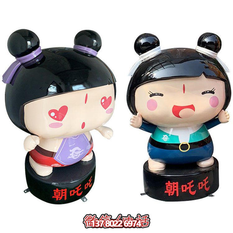 玻璃鋼公仔擺件，精美卡通裝飾品