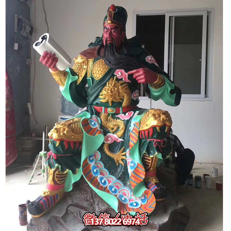 玻璃鋼關(guān)公神像，打造古典寺廟氛圍