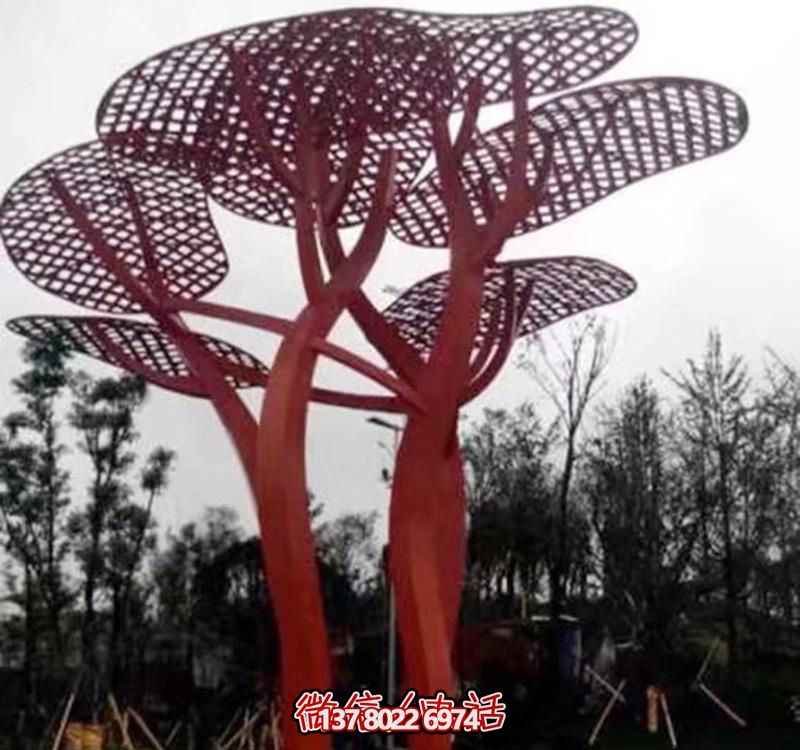 兒童安全游樂(lè)園，不銹鋼網(wǎng)格樹(shù)雕塑裝置