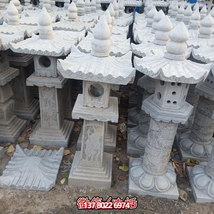 精美手工雕刻青石中式石燈擺件，打造完美園林裝飾