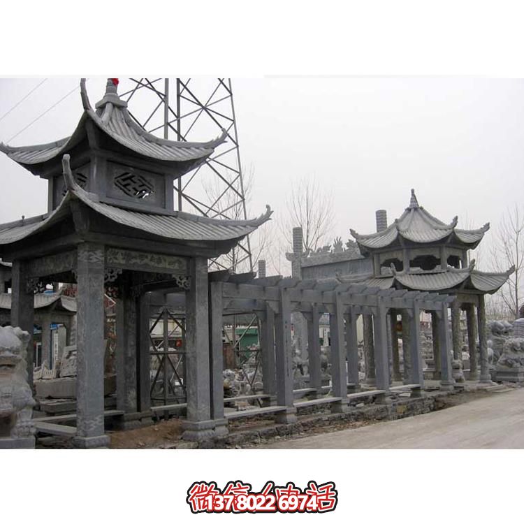 精美石雕，時尚的大理石長廊營造絕美的戶外公園雕塑