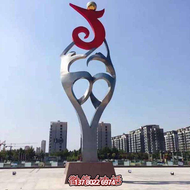 創(chuàng)意大型不銹鋼景觀擺件，點綴戶外廣場園林