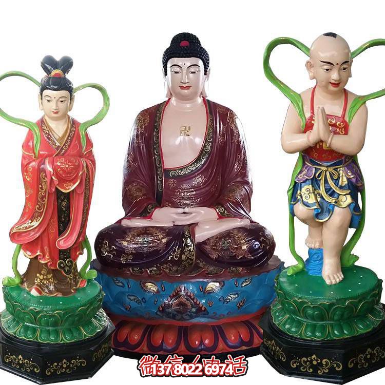 融合玻璃鋼、玻璃、彩繪技術(shù)的戶外景觀如來雕塑