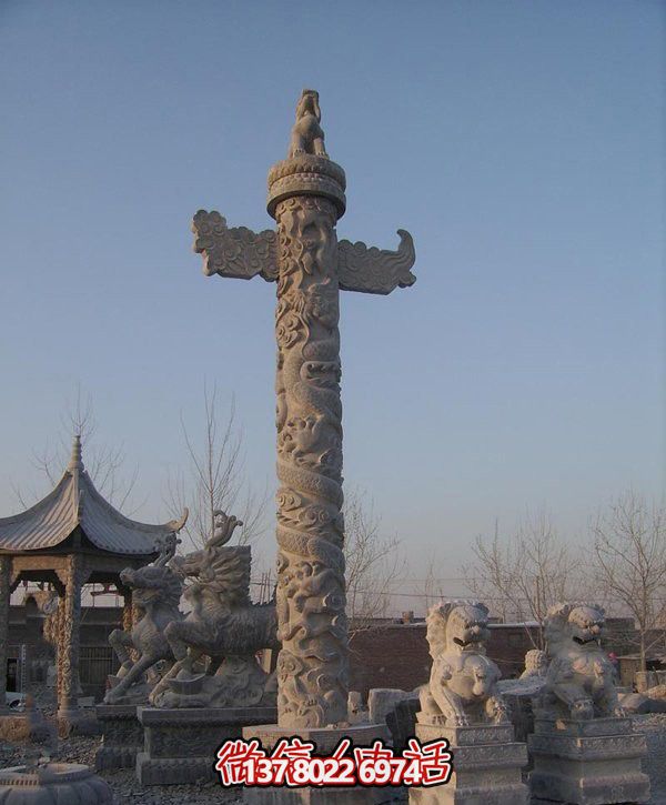 精美漢白玉雕塑，華美石龍表現(xiàn)中華文化之美