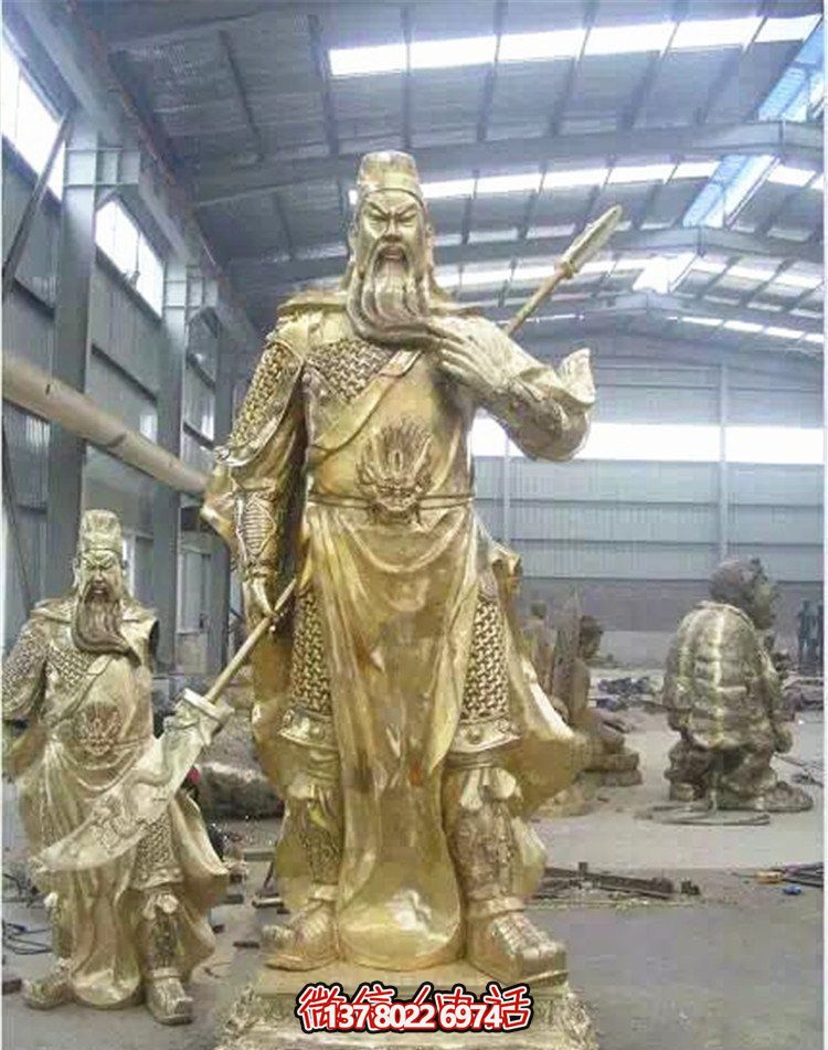 關(guān)公鎏金雕塑，讓企業(yè)招財(cái)更加順利
