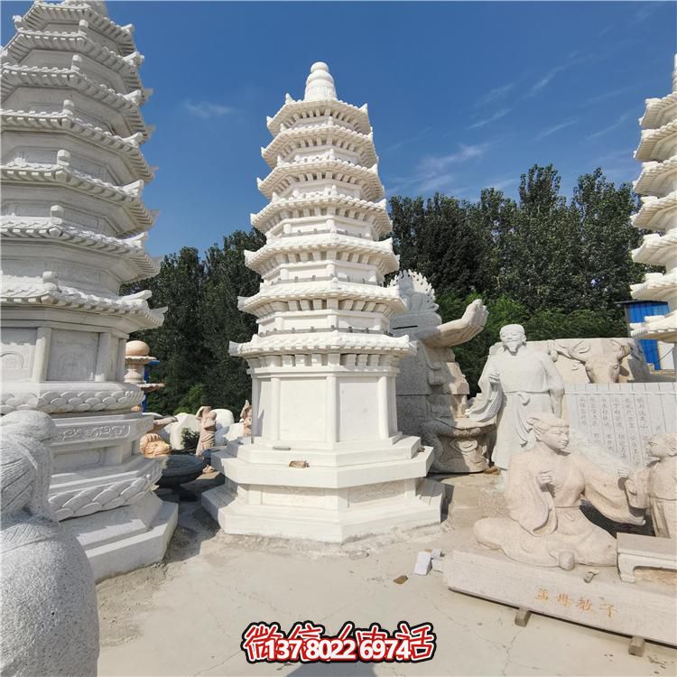 經(jīng)典漢白玉寶塔，打造完美園林景觀