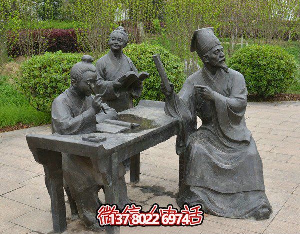 古代庭院景區(qū)，一起讀書、雕塑、感受古風(fēng)