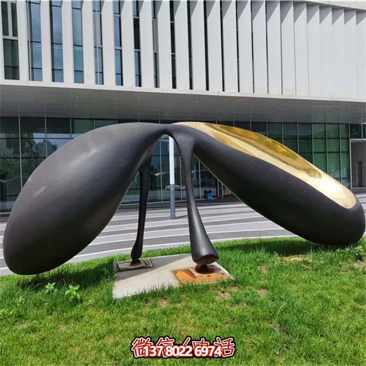 抽象不銹鋼景觀擺件，為你的廣場(chǎng)和公司添上創(chuàng)意色彩