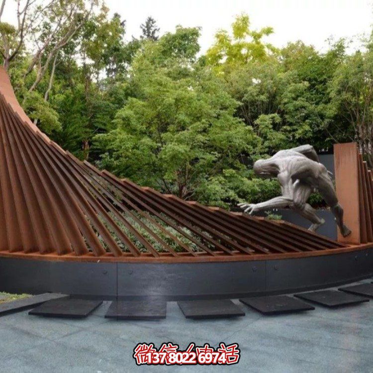 不銹鋼景觀雕塑，創(chuàng)意裝點(diǎn)公園戶外園林