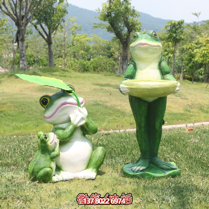 玻璃鋼創(chuàng)意青蛙雕塑，給游樂園帶來新的游樂體驗(yàn)