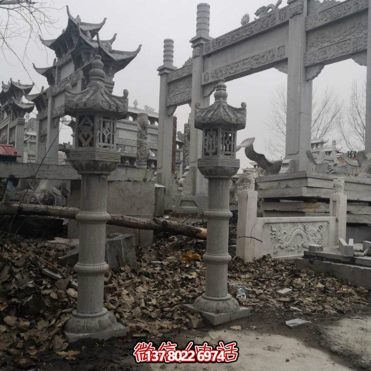 精美石雕創(chuàng)意石燈，提升庭院景觀美感