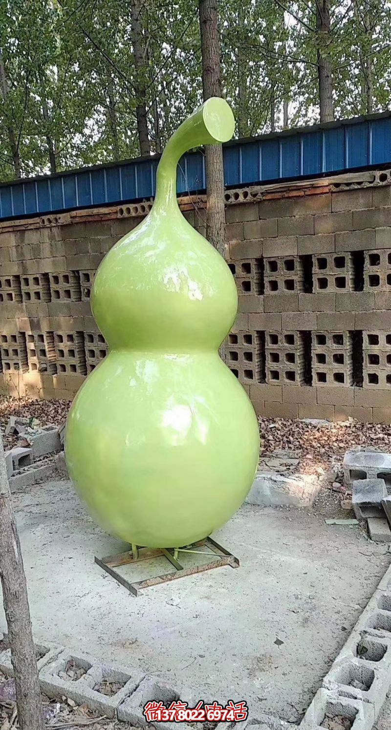 玻璃鋼烤漆園林葫蘆雕塑，點(diǎn)亮景區(qū)