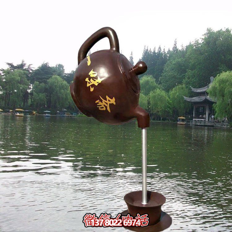 大型仿銅玻璃鋼懸空流水?dāng)[件，點(diǎn)綴園林景觀