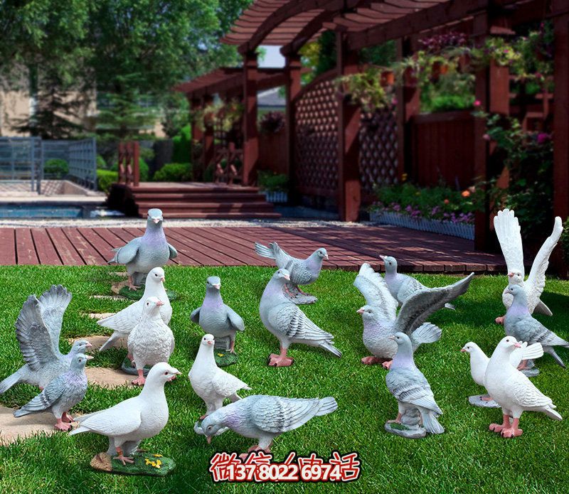 童趣仿真動物樹脂雕塑，打造完美草坪戶外景觀