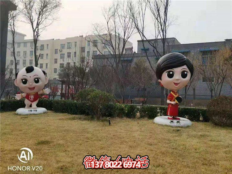 藝術(shù)玻璃鋼雕塑，點綴美麗園林景觀
