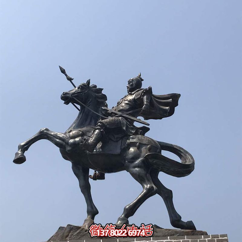 不銹鋼景觀擺件——?jiǎng)?chuàng)意岳飛騎馬雕塑 不銹鋼景觀擺件——?jiǎng)?chuàng)意岳飛騎馬雕塑
