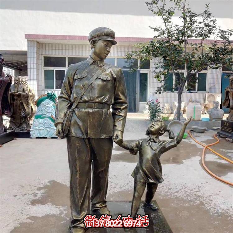 玻璃鋼雕塑，傳承名人精神，校園記憶經(jīng)典