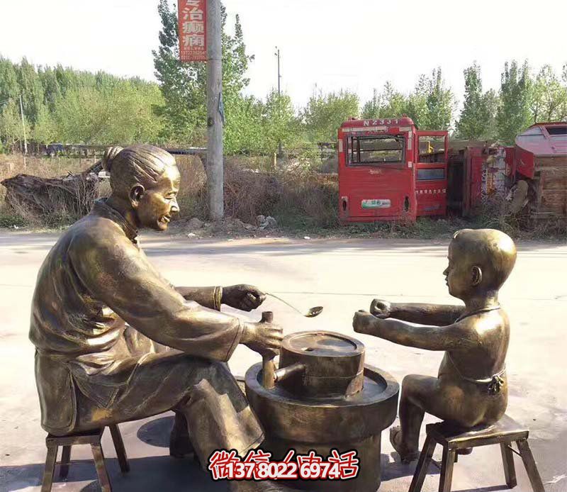古代銅雕母子雕塑——記錄母愛深厚的美好時(shí)光 古代銅雕母子雕塑——記錄母愛深厚的美好時(shí)光