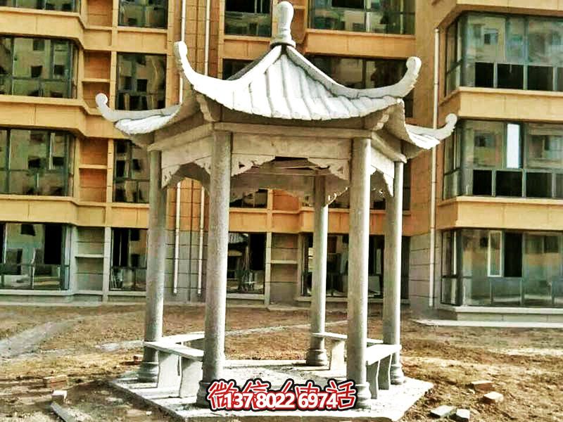 仿古建筑涼亭，為小區(qū)、公園、草坪提供休息雕塑美化