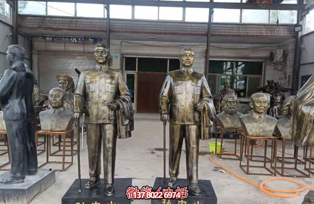 仿銅玻璃鋼孫中山雕塑，點(diǎn)亮校園景區(qū)