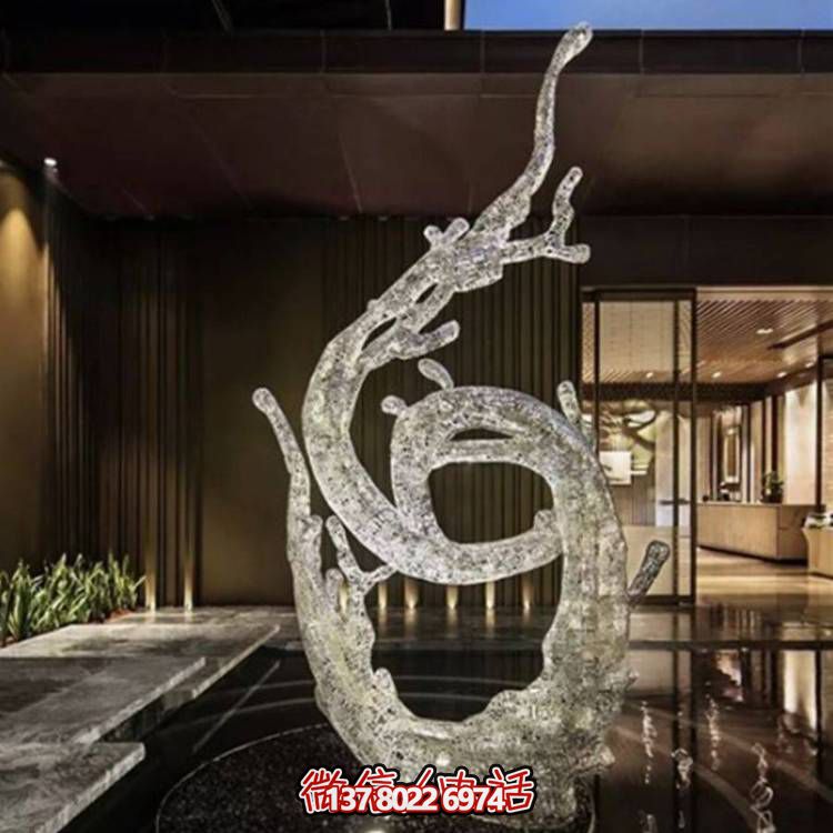 不銹鋼浪花雕塑，創(chuàng)意廣場(chǎng)裝飾