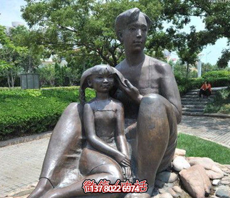 母女情深銅雕塑，傳承傳統(tǒng)文化
