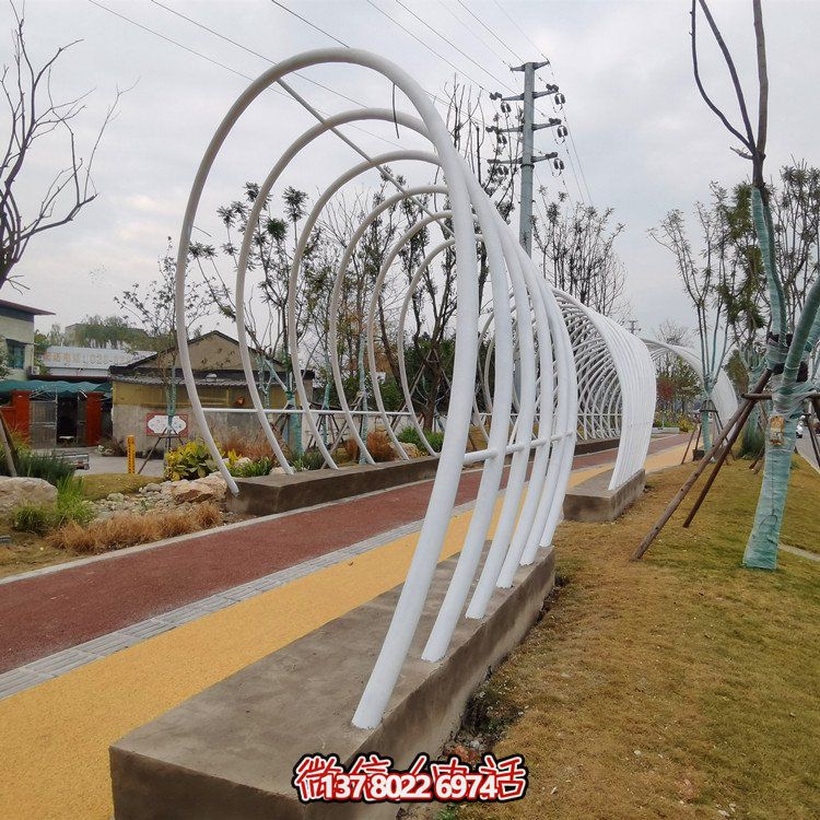 不銹鋼鐵藝拱門，完美裝飾公園戶外空間