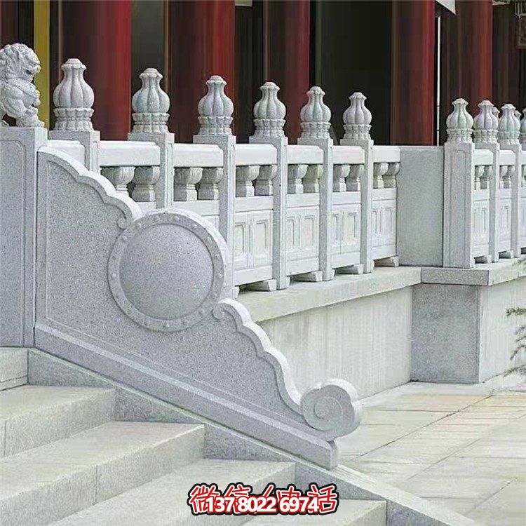 精美石雕欄桿欄板，點綴景區(qū)景點，增添園林雕塑之美