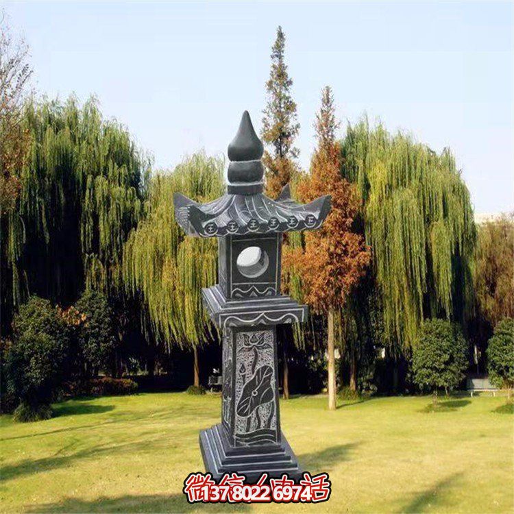 精美青石石雕石燈景觀擺件，裝點你的戶外庭院