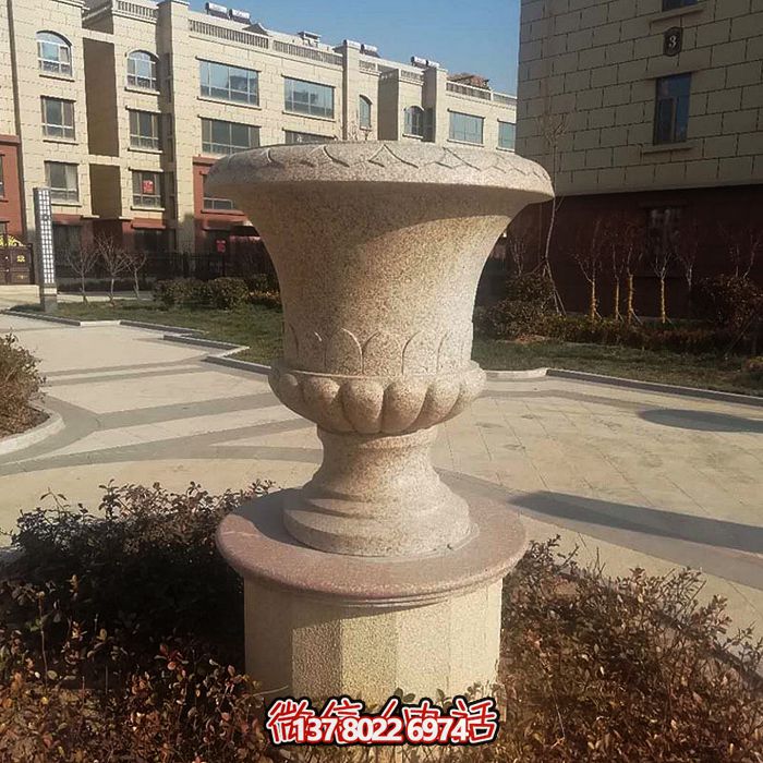 歐式裝飾石雕花盆，讓您的小區(qū)更添靚麗