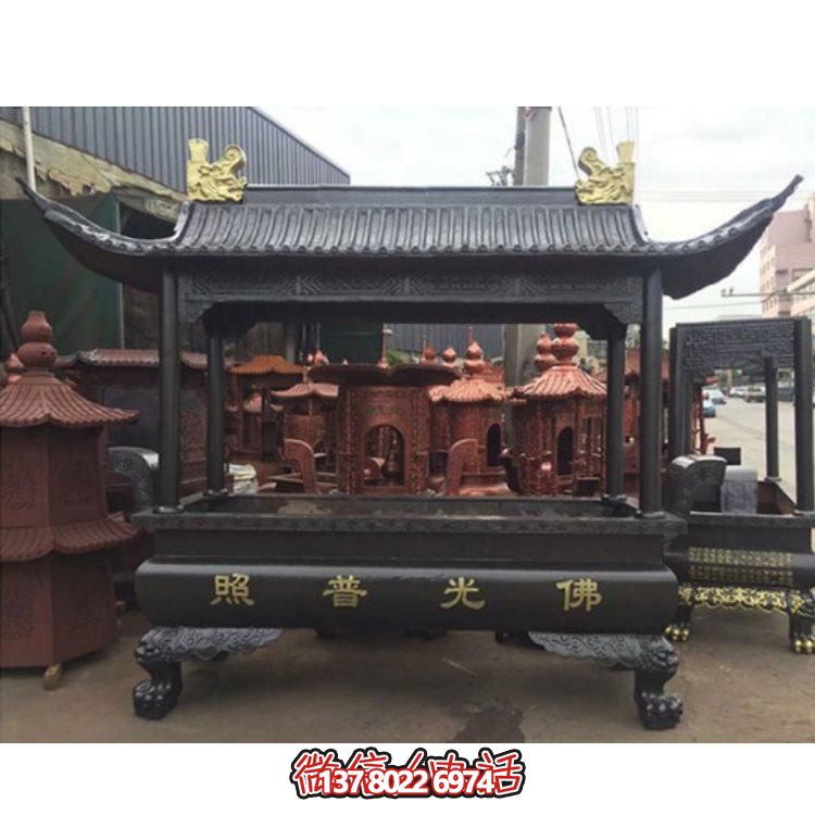 精美銅雕香爐，裝點(diǎn)您的景區(qū)、寺廟、戶外