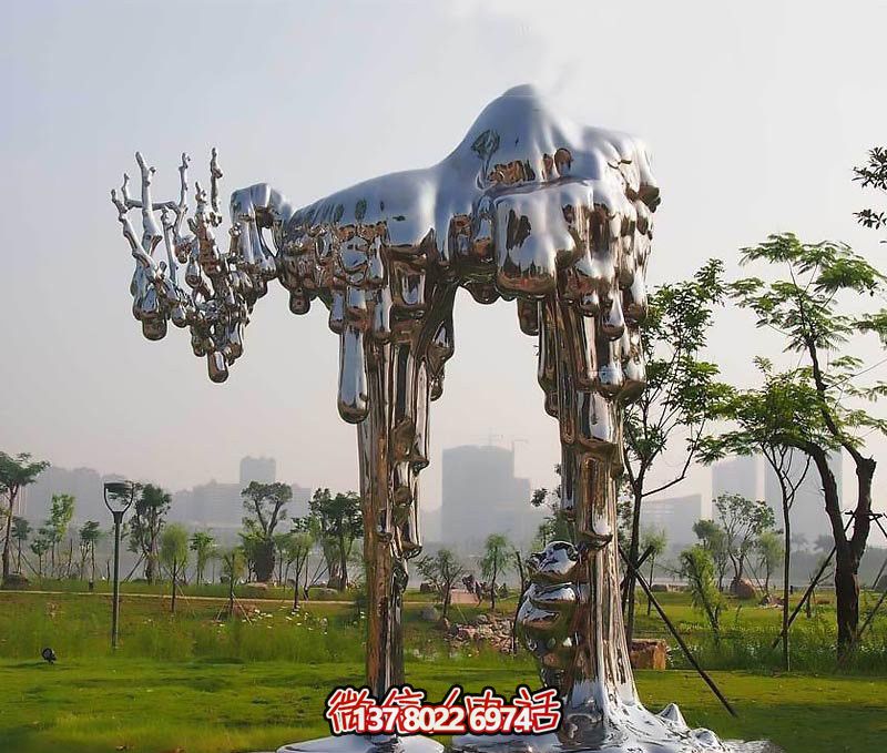 不銹鋼雕塑拱門——傳承抽象文化，融入人文精神