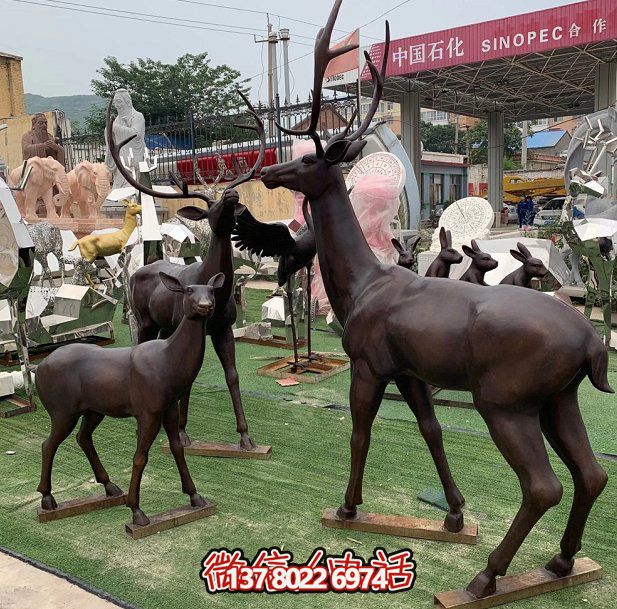 大型仿銅玻璃鋼擺件，非凡園林景觀戶外裝飾