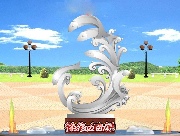 玻璃鋼雕塑魚躍龍門傳承古老傳統(tǒng)，展示創(chuàng)意美感