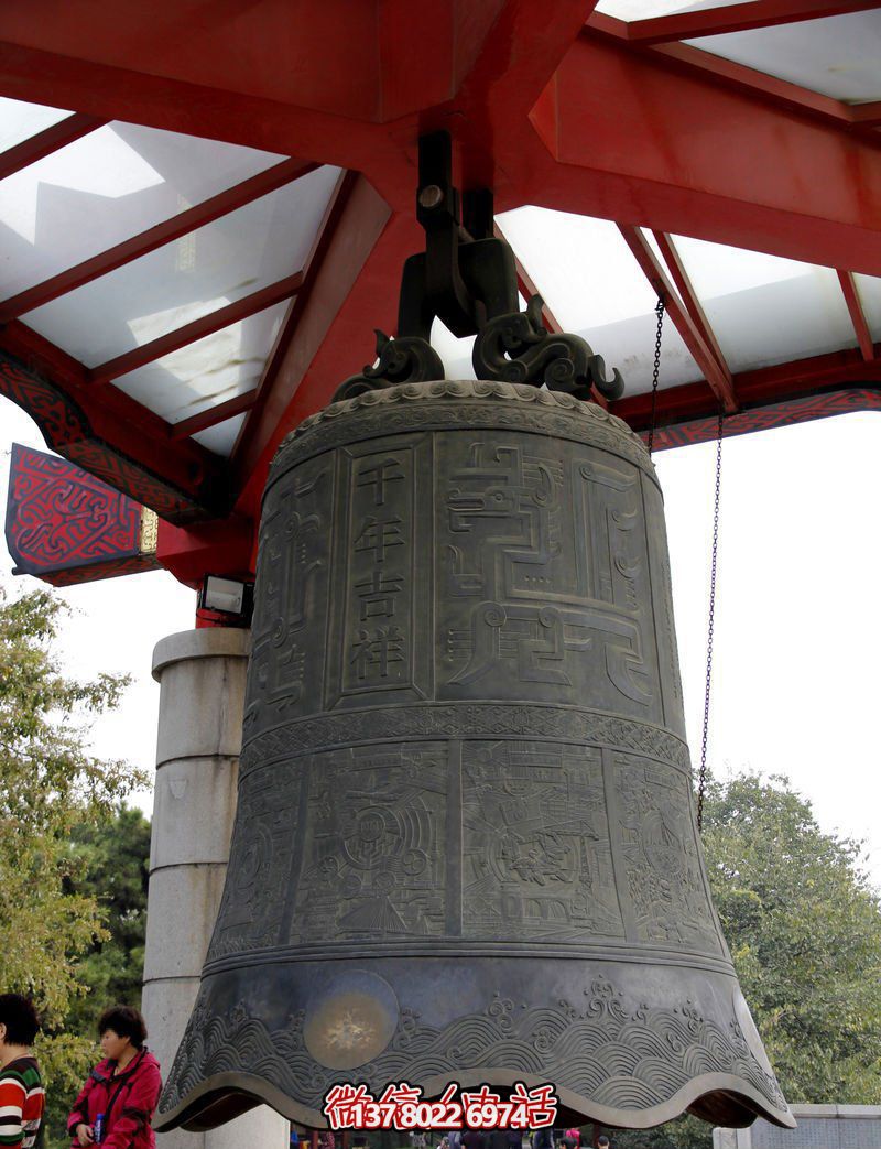 廣場(chǎng)千年吉祥銅鐘雕塑 廣場(chǎng)千年吉祥銅鐘雕塑