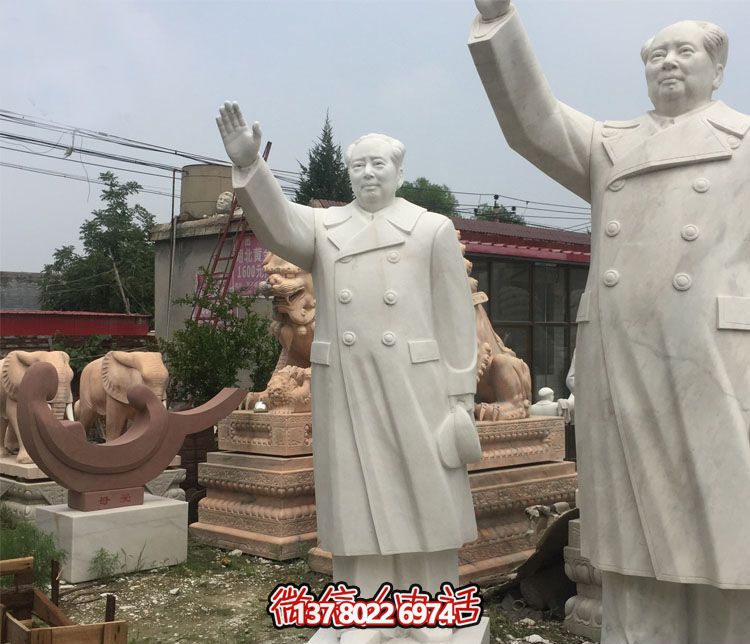 漢白玉揮手的戶外廣場(chǎng)偉人石雕毛澤東雕塑 漢白玉揮手的戶外廣場(chǎng)偉人石雕毛澤東雕塑