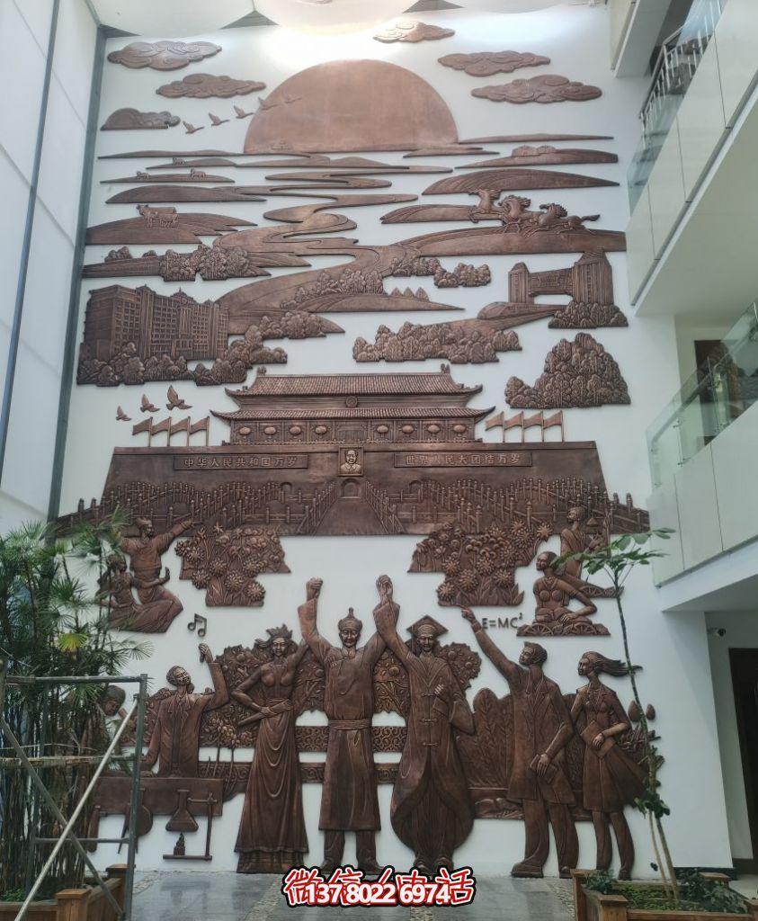 鑄銅浮雕墻--室內(nèi)景觀(guān)浮雕墻 鑄銅浮雕墻--室內(nèi)景觀(guān)浮雕墻