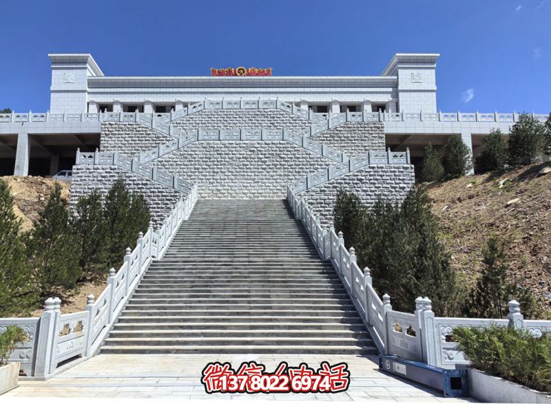 花崗巖露臺石雕步梯、欄桿欄板
